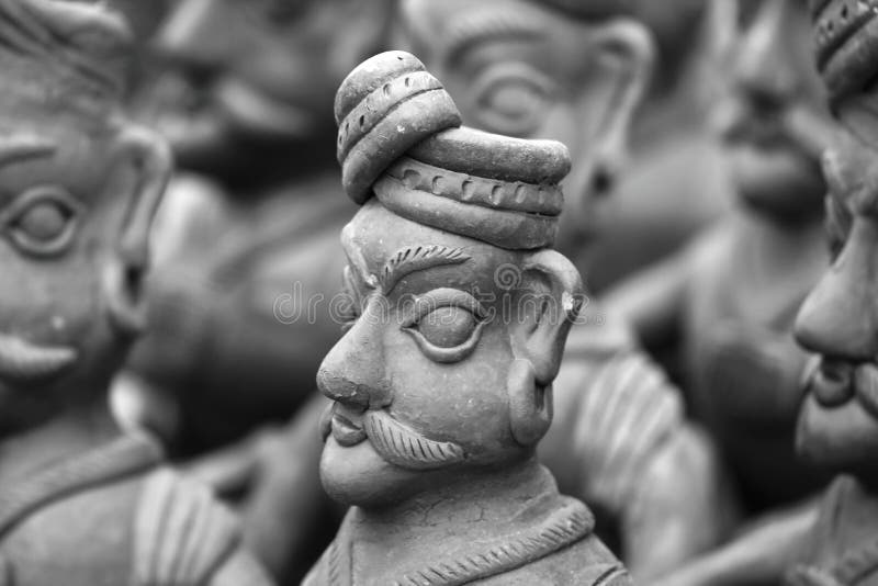 Indian Clay Made Handicrafts Stock Image Image of indian, colorful