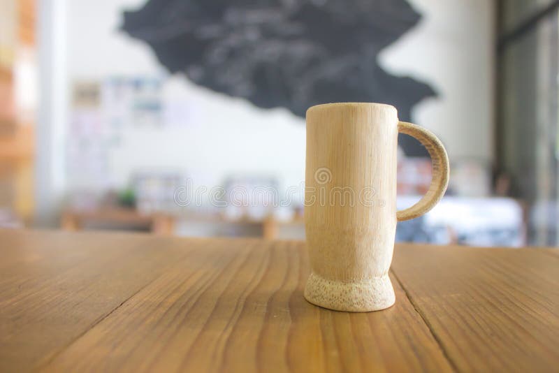 natural bamboo cup glass wood cup