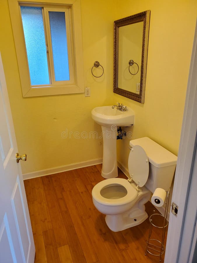 Clean bathroom stock photo. Image of clean, white, bathroom 154606882