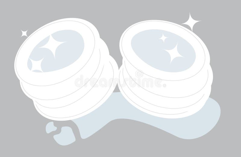 Sparkling Clean Dishes Clip Art