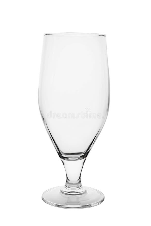 Clean Empty Beer Glass on White Stock Image Image of festive