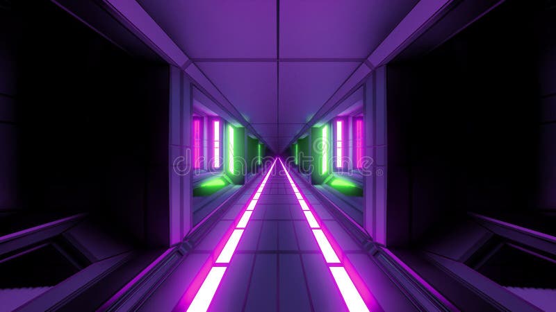 Futuristic Tunnel: Vibrant Live Wallpaper - free download