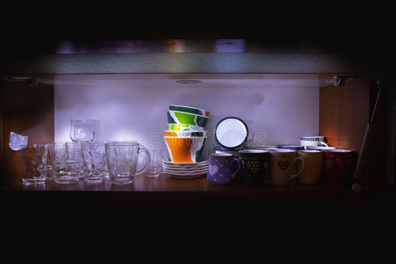 Clean Glasses and Cups in Stock Photo Image of clean