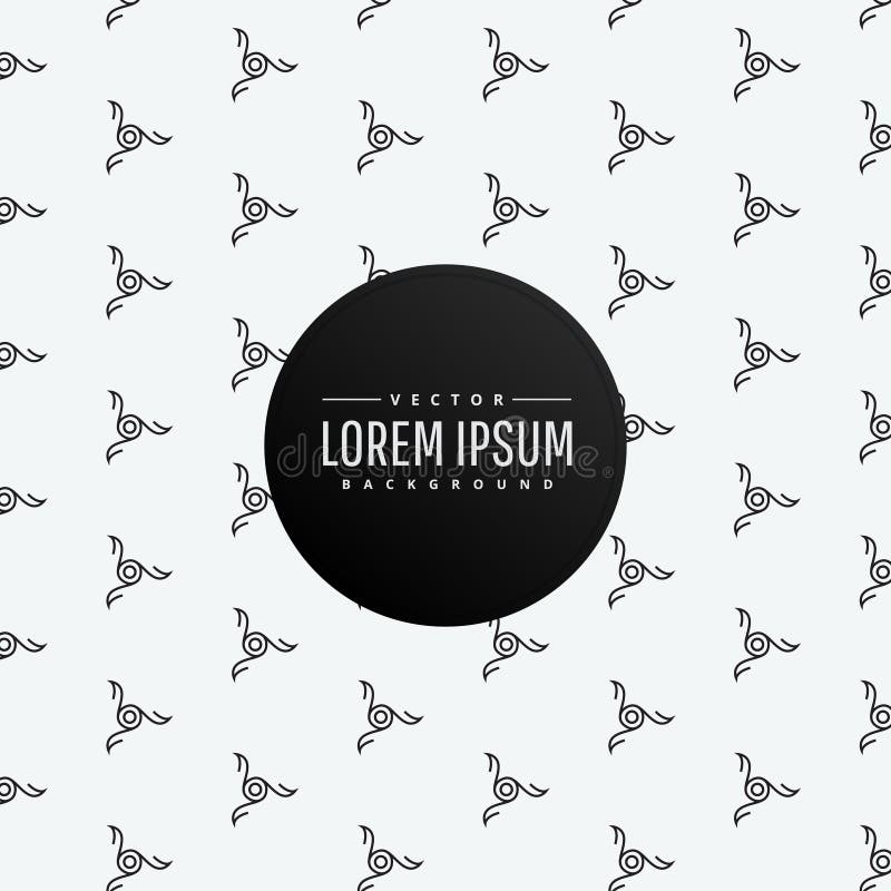 Clean minimal shape pattern vector illustration
