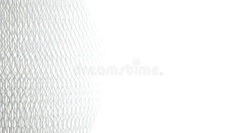 Abstract white background with a textured pattern on the left side of the image space stock illustration