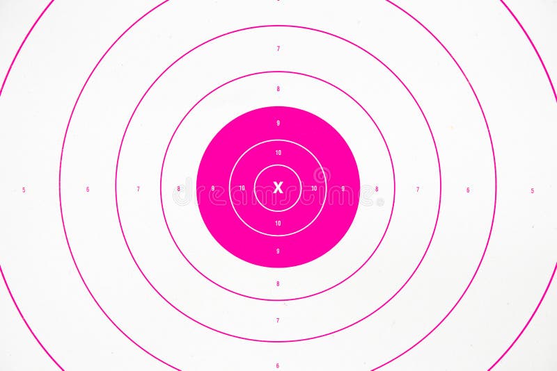 Clean pink paper bullseye target royalty free stock images Clean pink paper bullseye target royalty free stock images