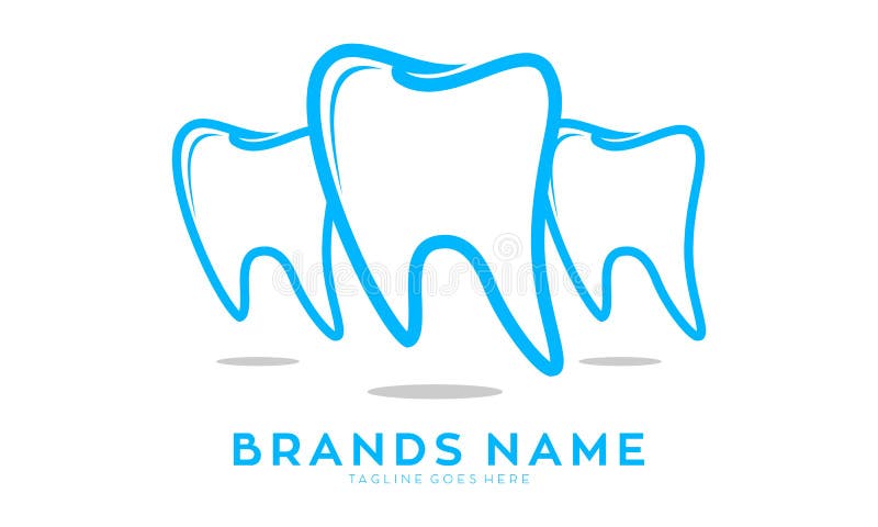 Clean Teeth Illustration Vector Logo Stock Vector - Illustration of ...