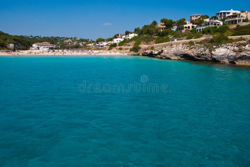 Clean Waters of Mediterranean Sea, Majorca, Spain Stock Image Image
