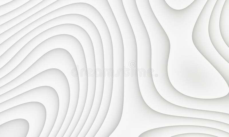 Clean White Curve for Abstract Gray Shadows, White Textures. Abstract