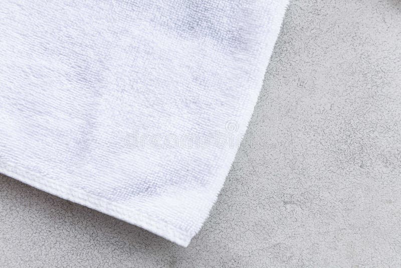 White Towels Folded on a White Wood Table Stock Photo Image of