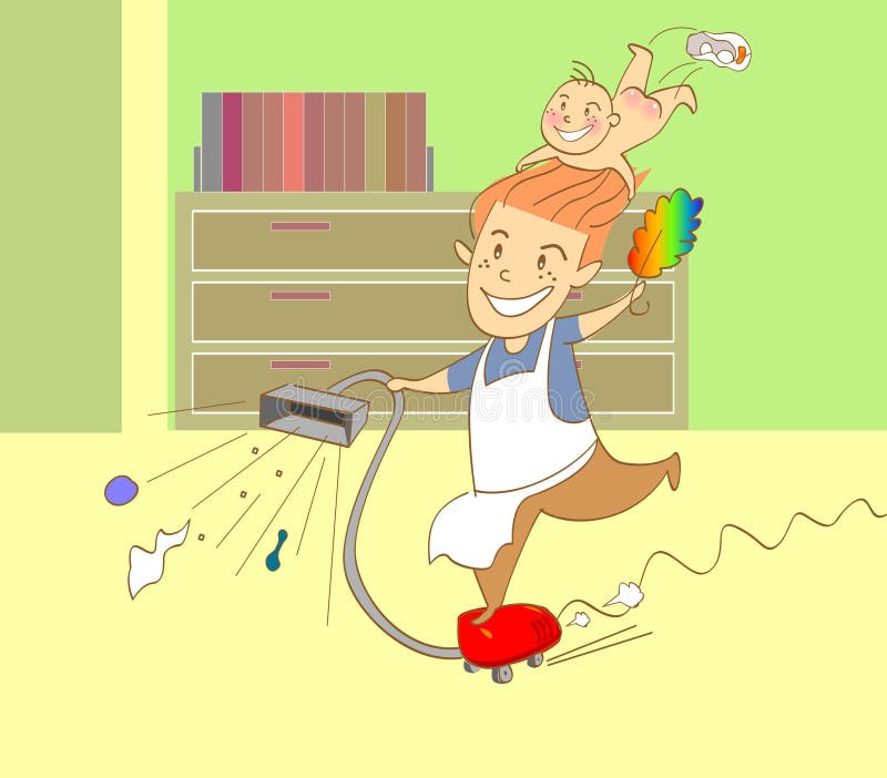 Cleaning royalty free illustration Cleaning royalty free illustration