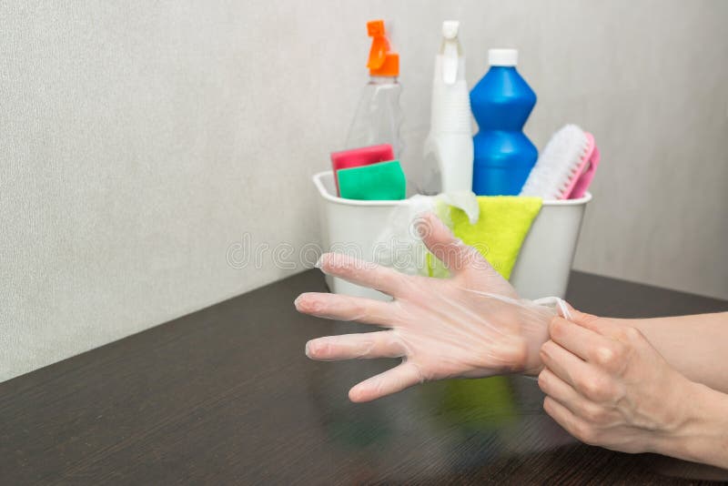 Cleaning the Apartment with Detergents Stock Photo Image of cleaning, equipment 179527286