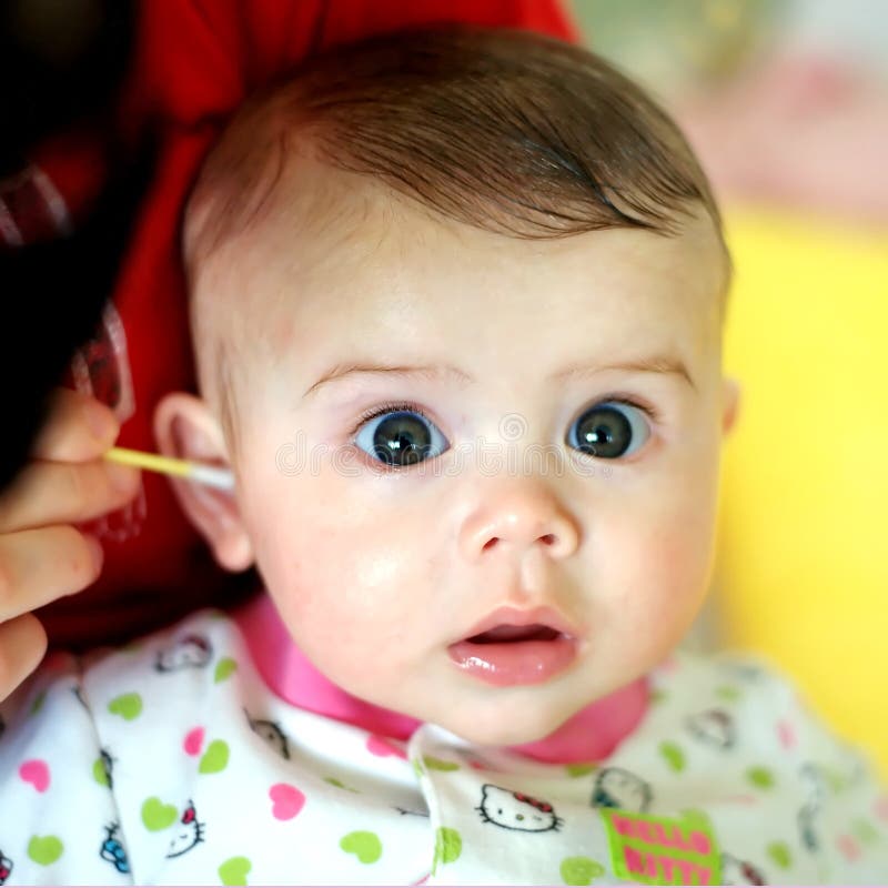 Cleaning baby ear