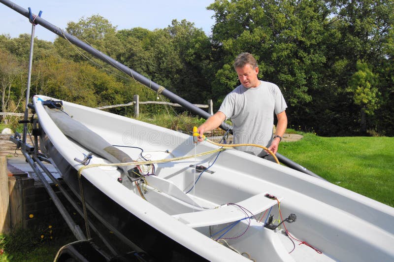 Cleaning The Boat