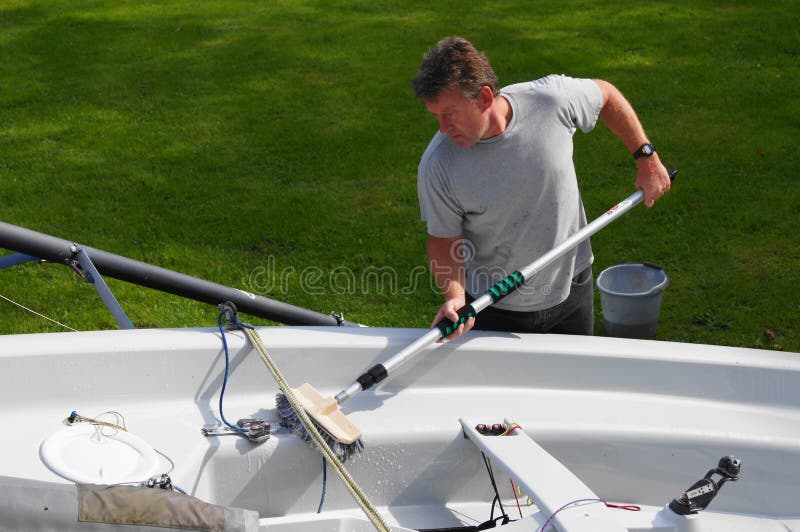 Cleaning The Boat