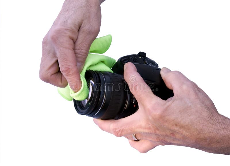 Cleaning camera lens stock image. Image of clear, glass 21560865