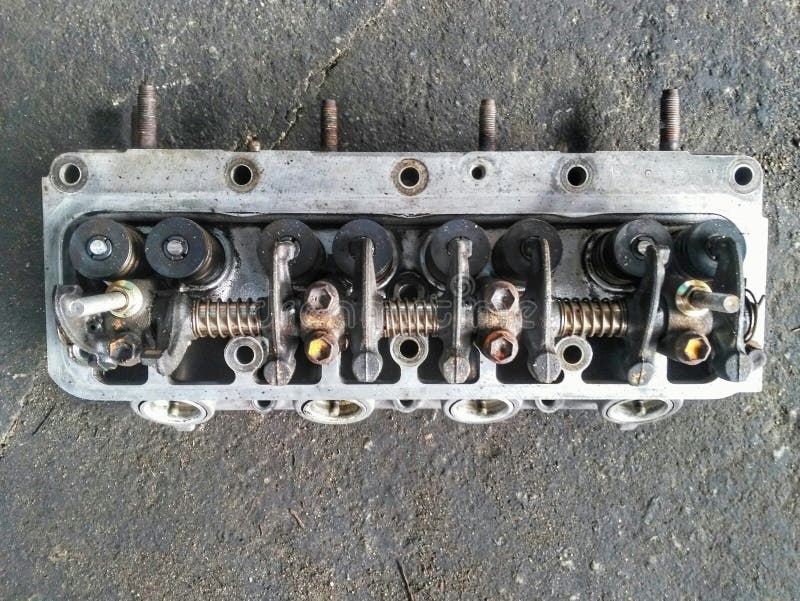 Cleaning for cylinder head stock image. Image of cylinder 111742907