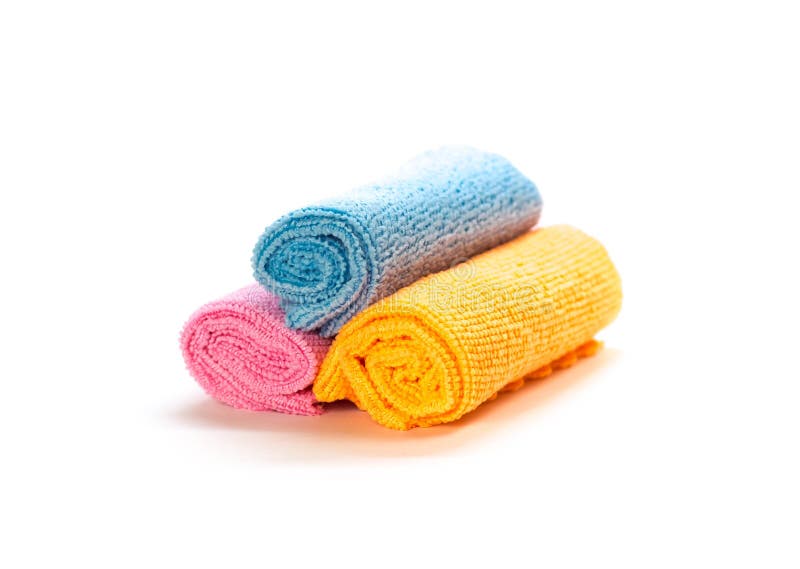 Cleaning Cloths, Towels, Tissues Stock Photo Image of stack, shallow