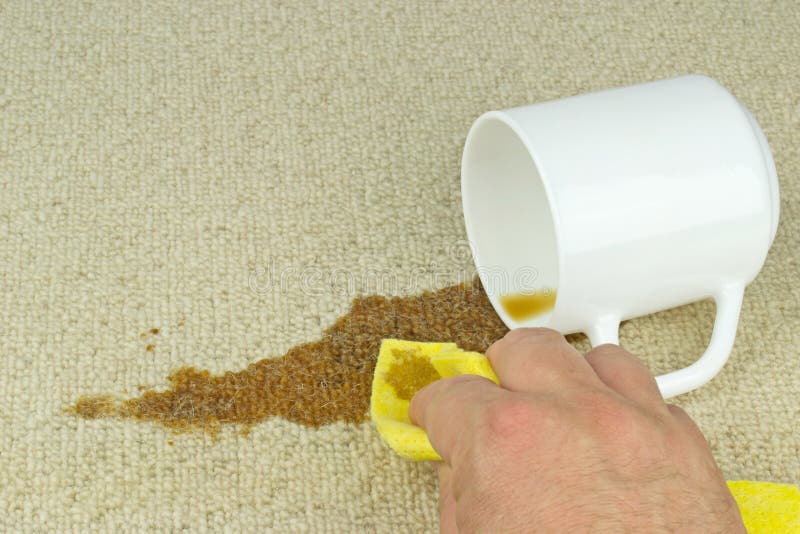 Cleaning Coffee Stain from Carpet