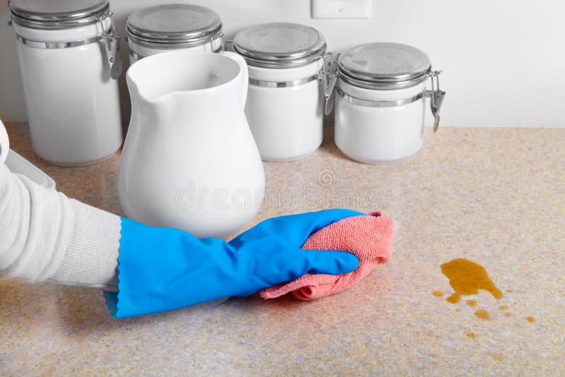 Cleaning dinner table stock image. Image of occupation 96696937