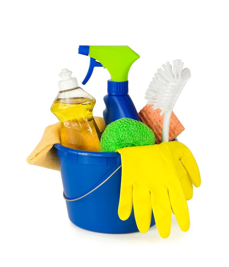 Cleaning dostawy w wiadrze fotografia royalty free Cleaning dostawy w wiadrze fotografia royalty free
