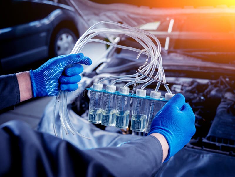 Cleaning Engine Injectors. Car Repair Stock Image Image of mechanic, polished 188767177