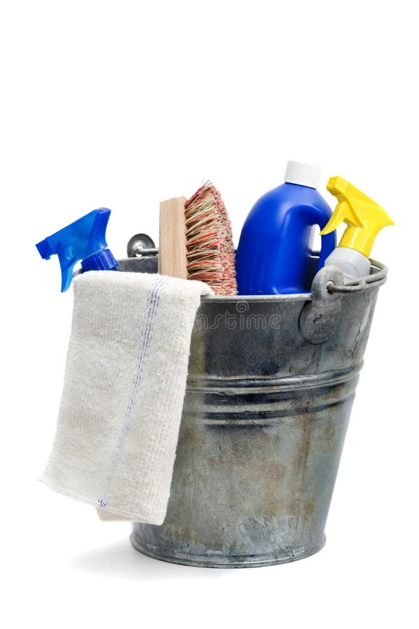 Cleaning Equipment in a Bucket Stock Photo Image of bucket, housekeeping 10374032