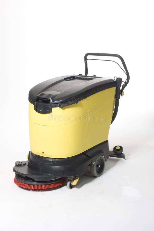 Cleaning Machine in the Empty Office Lobby Stock Photo Image of floor