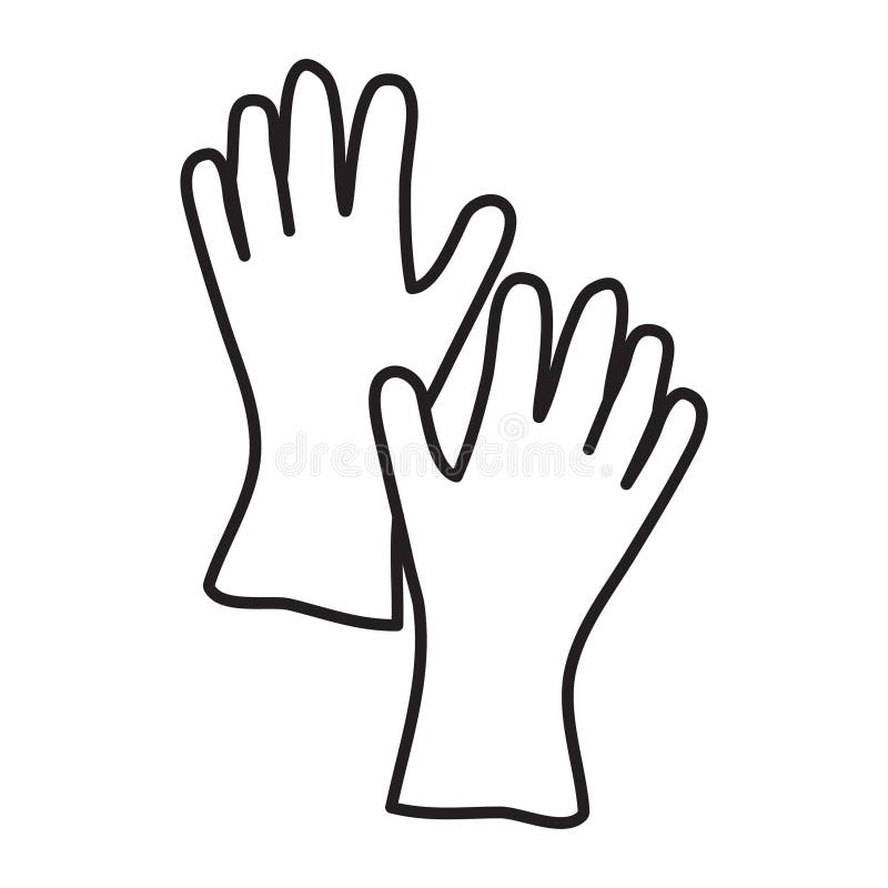 Cleaning Gloves. Vector Illustration Decorative Design Stock Vector Illustration of wash