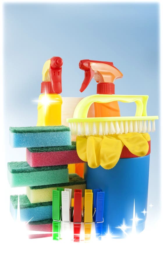 Cleaning kit for cleaner stock image. Image of color 18300797