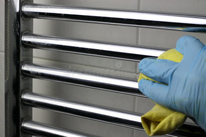 Cleaning modern radiator stock photo. Image of cleaning - 64247538