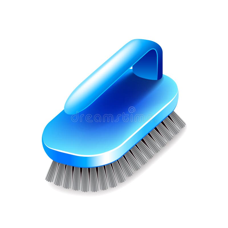Premium Vector  Brush vector icon cleaning tool isolated on white  background