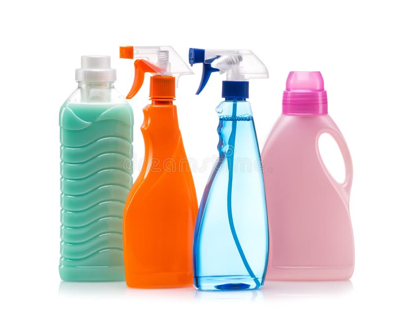 Cleaning product plastic container for house clean royalty free stock image