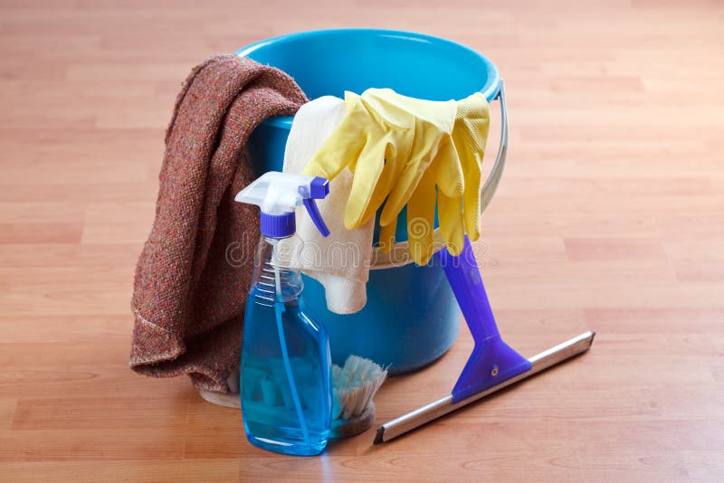 Cleaning products royalty free stock images