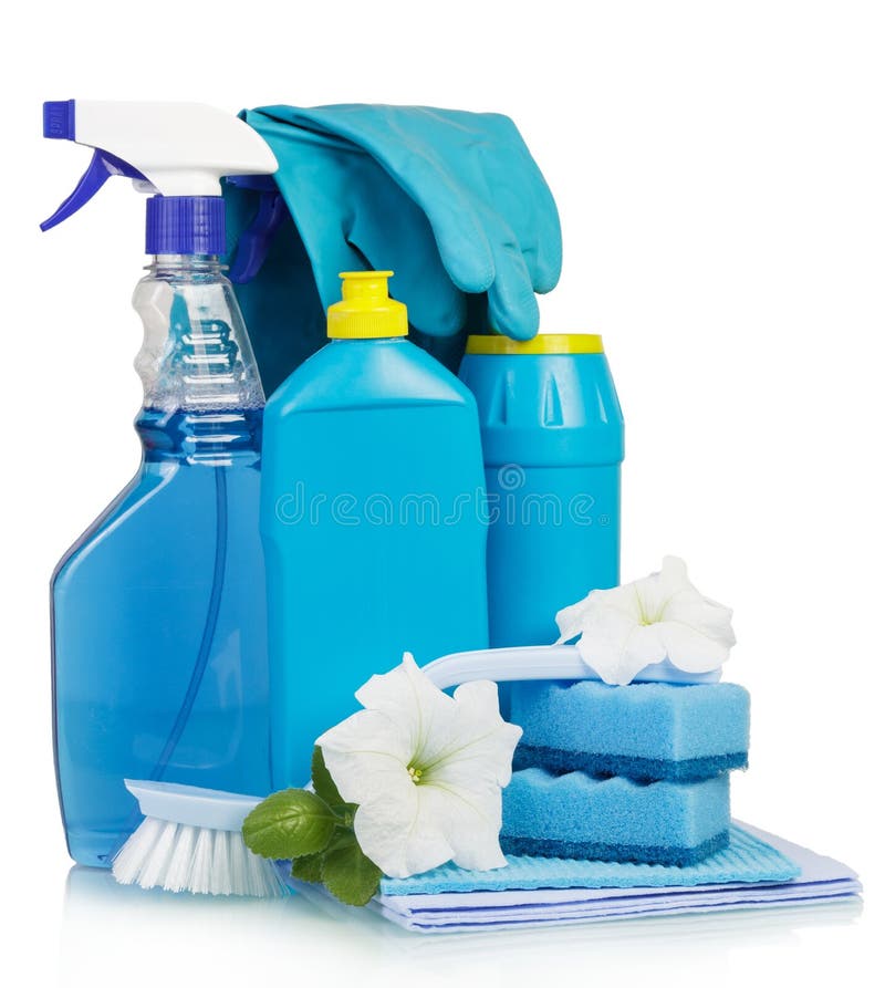 Cleaning products stock image. Image of detergent, clean 53967993