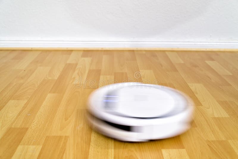 Cleaning Robot on the Floor Stock Image Image of intelligent, future