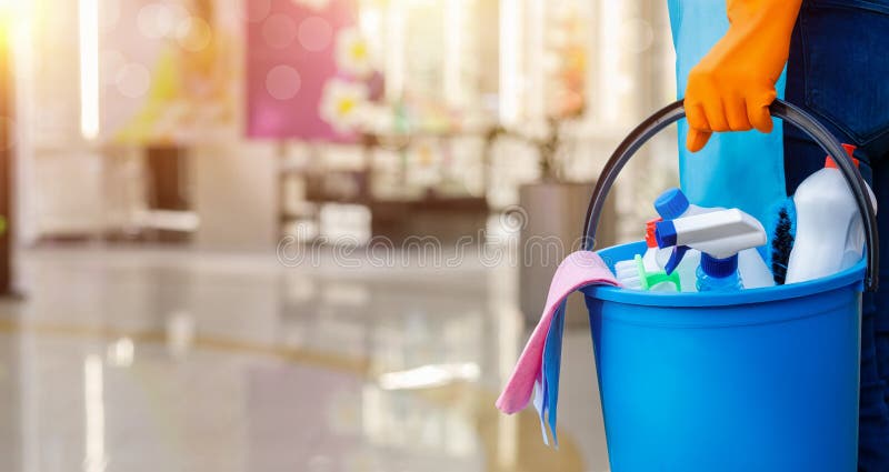 Cleaning services concept
