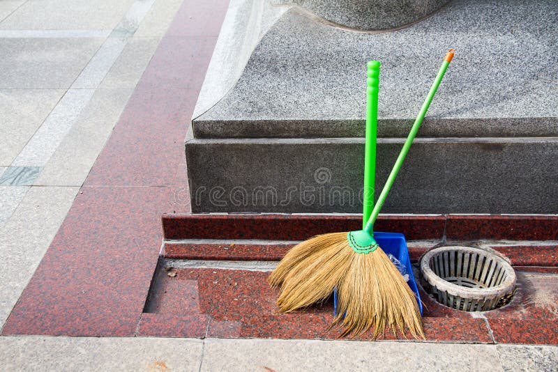 Cleaning Set Broom and Dust Pan Stock Image Image of hygiene, floor 74006665