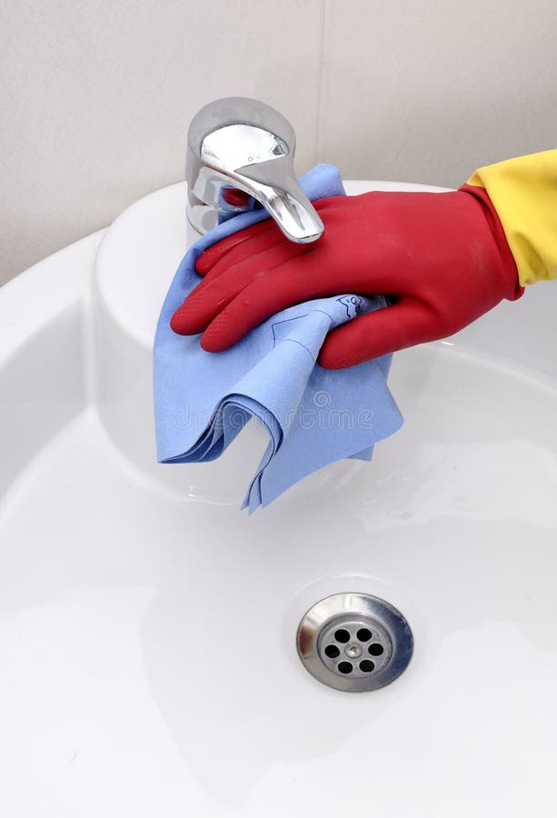 Cleaning sink stock image. Image of maid, domestic, healthcare 19197039