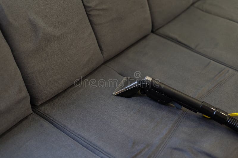 Cleaning Sofa with Vacuum Cleaner Stock Image Image of house, sofa