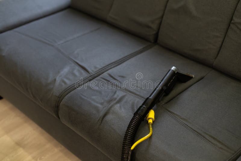 Cleaning Sofa with Vacuum Cleaner Stock Image Image of technology