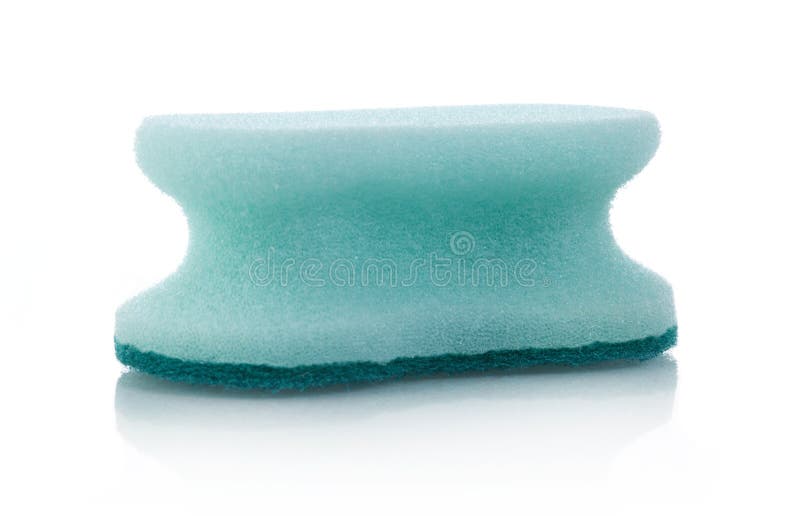 Cleaning sponge on white stock photo. Image of closeup 109088504