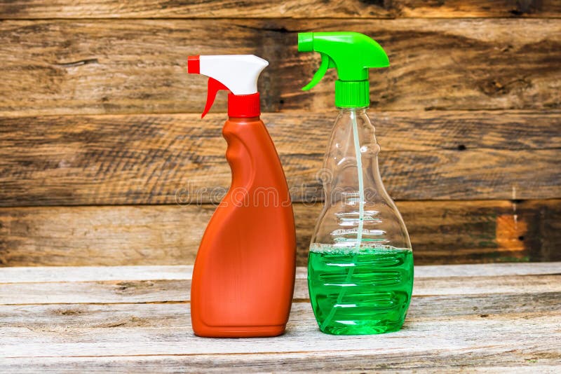 Cleaning Sprayer, Sanitizer Spray. Home Cleaning Concept Stock Image