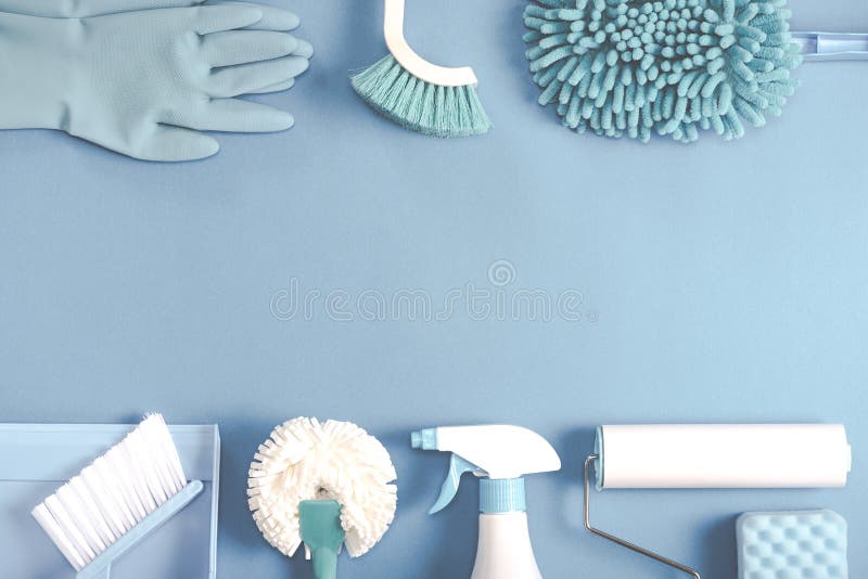 Cleaning tools background stock image. Image of detergents 75606031