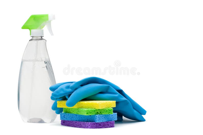 Cleaning utensils stock image. Image of sanitary, green 15766789