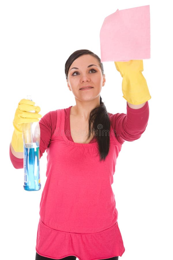 Cleaning woman