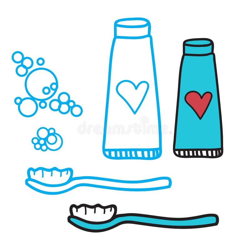 Cleaning zęby ustawiający pasta do zębów i toothbrush Pojęcie dla dziecka ` s dentystyki symboli/lów Odizolowywająca wektorowa il ilustracji Cleaning zęby ustawiający pasta do zębów i toothbrush Pojęcie dla dziecka ` s dentystyki symboli/lów Odizolowywająca wektorowa il ilustracji