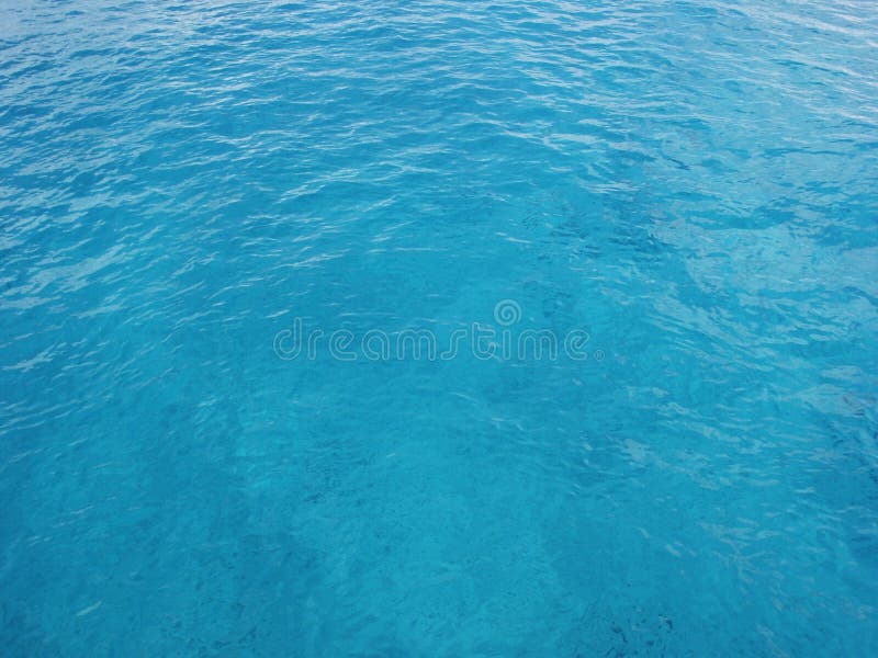 Clear Blue Ocean Water royalty free stock photos