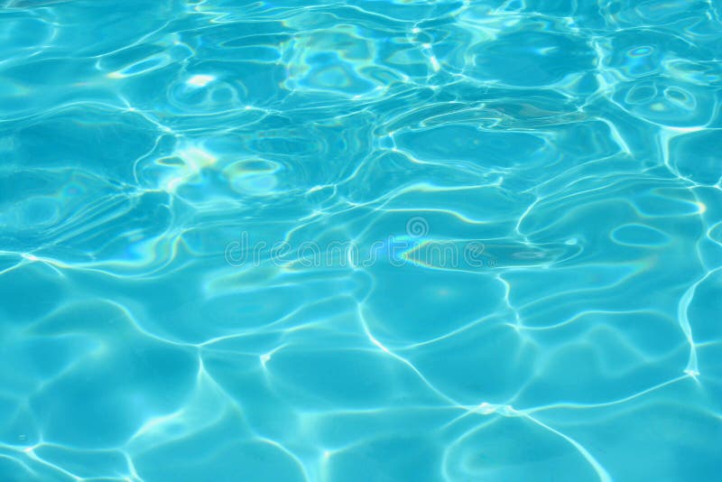 Clear blue swimming pool water