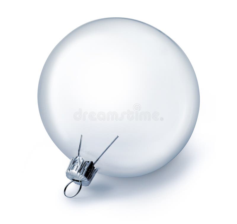 Clear Glass Christmas Ornament stock photography Clear Glass Christmas Ornament stock photography